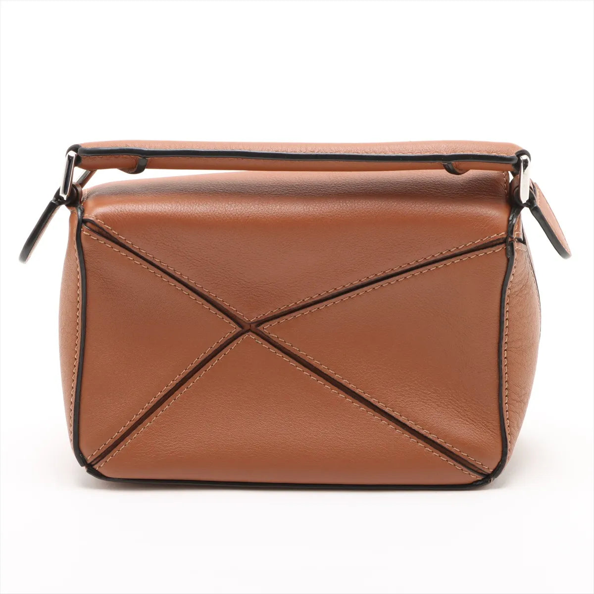 Loewe Brown Leather Mini Puzzle Bag [Clearance Sale]