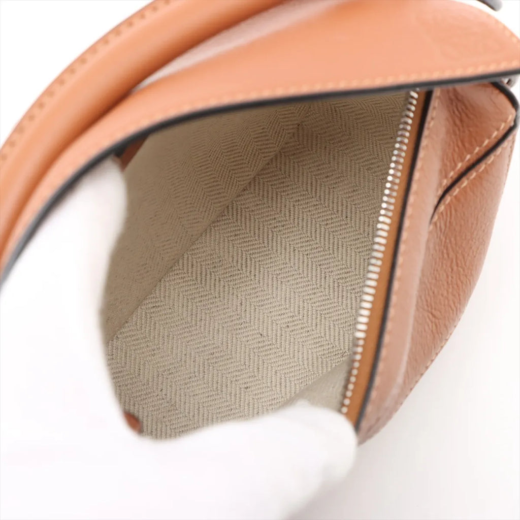 Loewe Brown Leather Mini Puzzle Bag [Clearance Sale]
