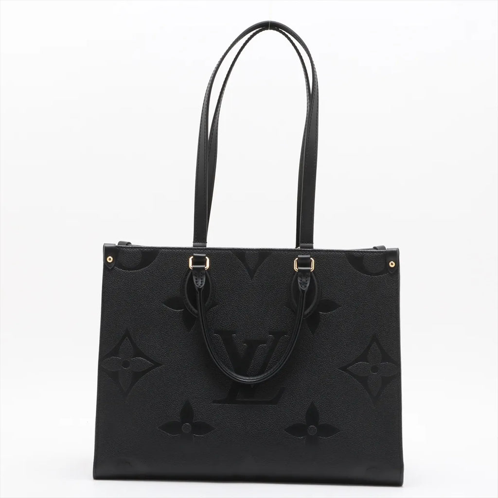 Louis Vuitton Black Monogram Empreinte Leather OnTheGo MM [Clearance Sale]
