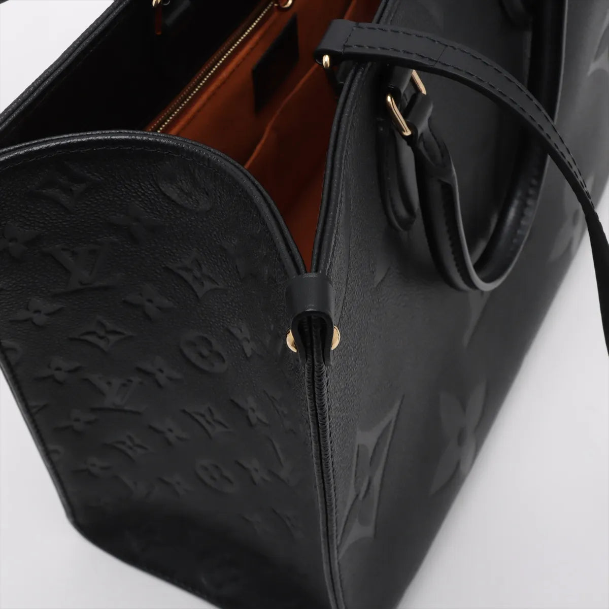 Louis Vuitton Black Monogram Empreinte Leather OnTheGo MM [Clearance Sale]