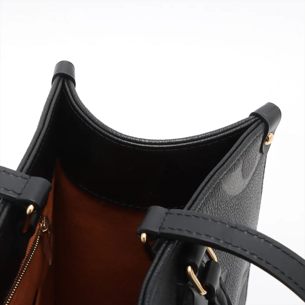 Louis Vuitton Black Monogram Empreinte Leather OnTheGo MM [Clearance Sale]