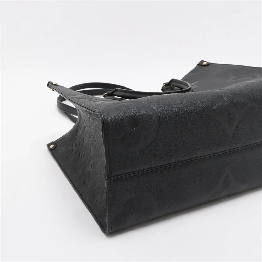 Louis Vuitton Black Monogram Empreinte Leather OnTheGo MM [Clearance Sale]