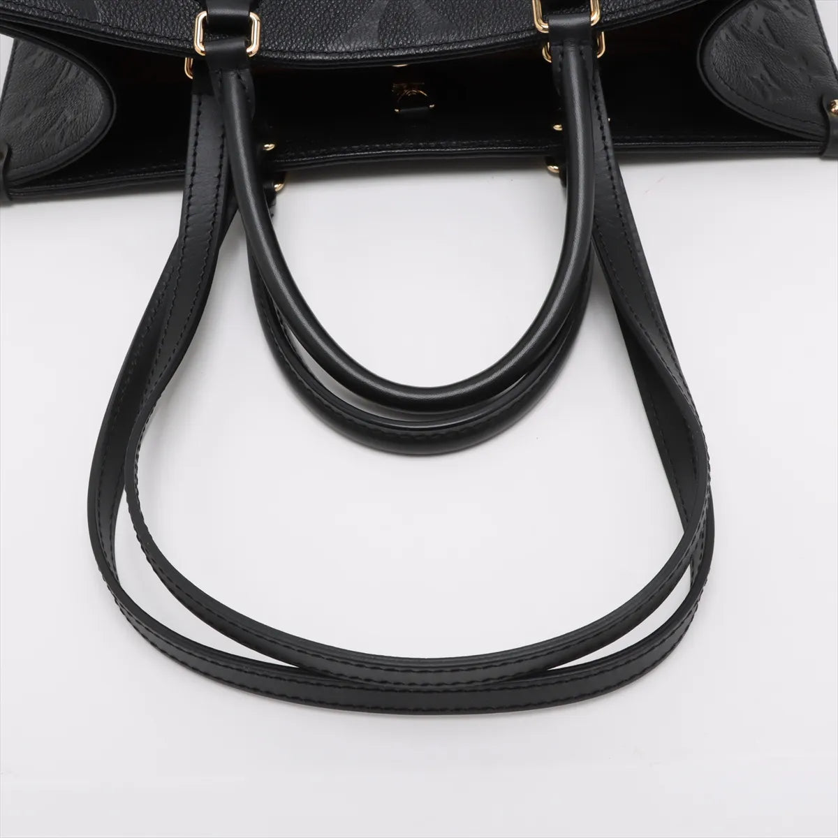 Louis Vuitton Black Monogram Empreinte Leather OnTheGo MM [Clearance Sale]