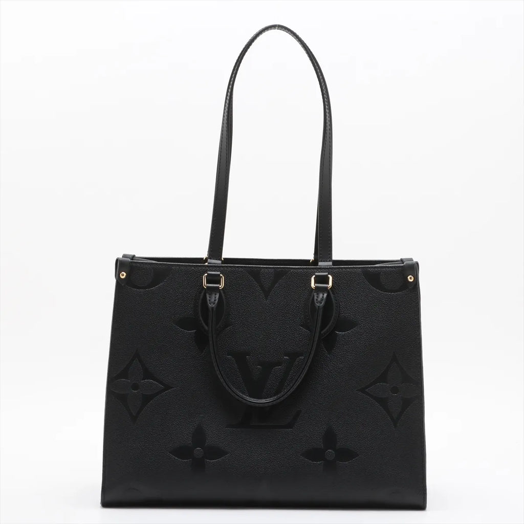 Louis Vuitton Black Monogram Empreinte Leather OnTheGo MM [Clearance Sale]