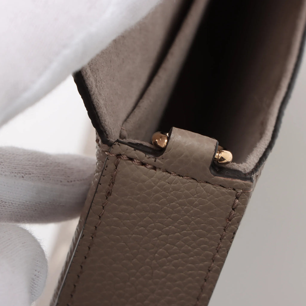 Louis Vuitton Tourterelle Beige Bicolor Monogram Empreinte Leather Pochette Felicie [Clearance Sale]