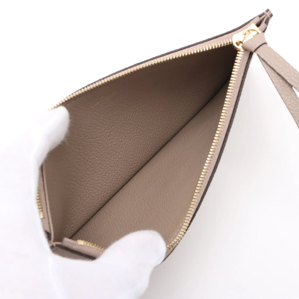 Louis Vuitton Tourterelle Beige Bicolor Monogram Empreinte Leather Pochette Felicie [Clearance Sale]