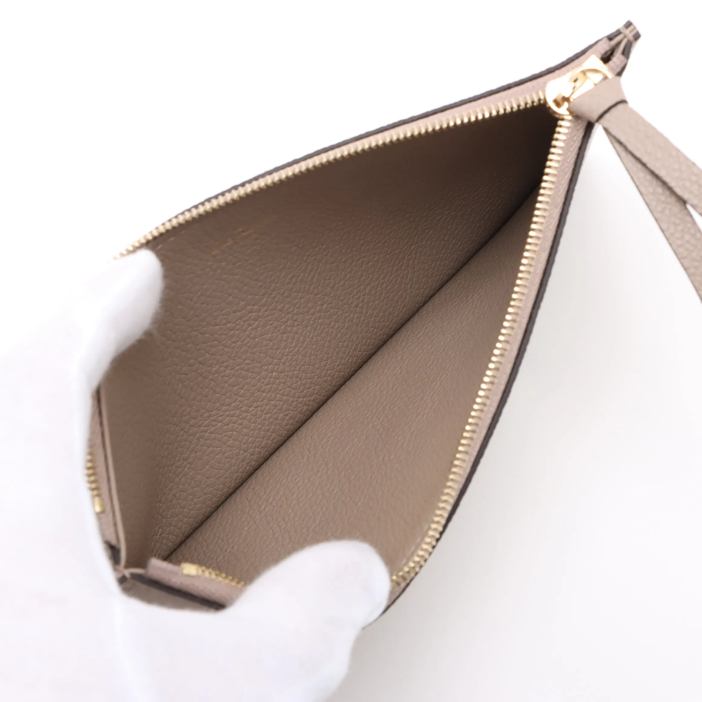 Louis Vuitton Tourterelle Beige Bicolor Monogram Empreinte Leather Pochette Felicie [Clearance Sale]