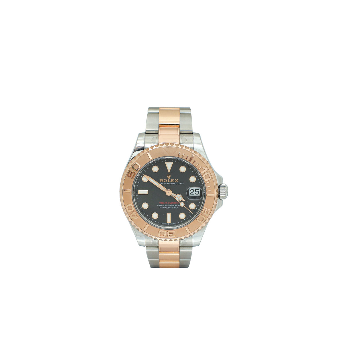 Rolex Oystersteel Everose Gold Yacht Master 37mm Watch