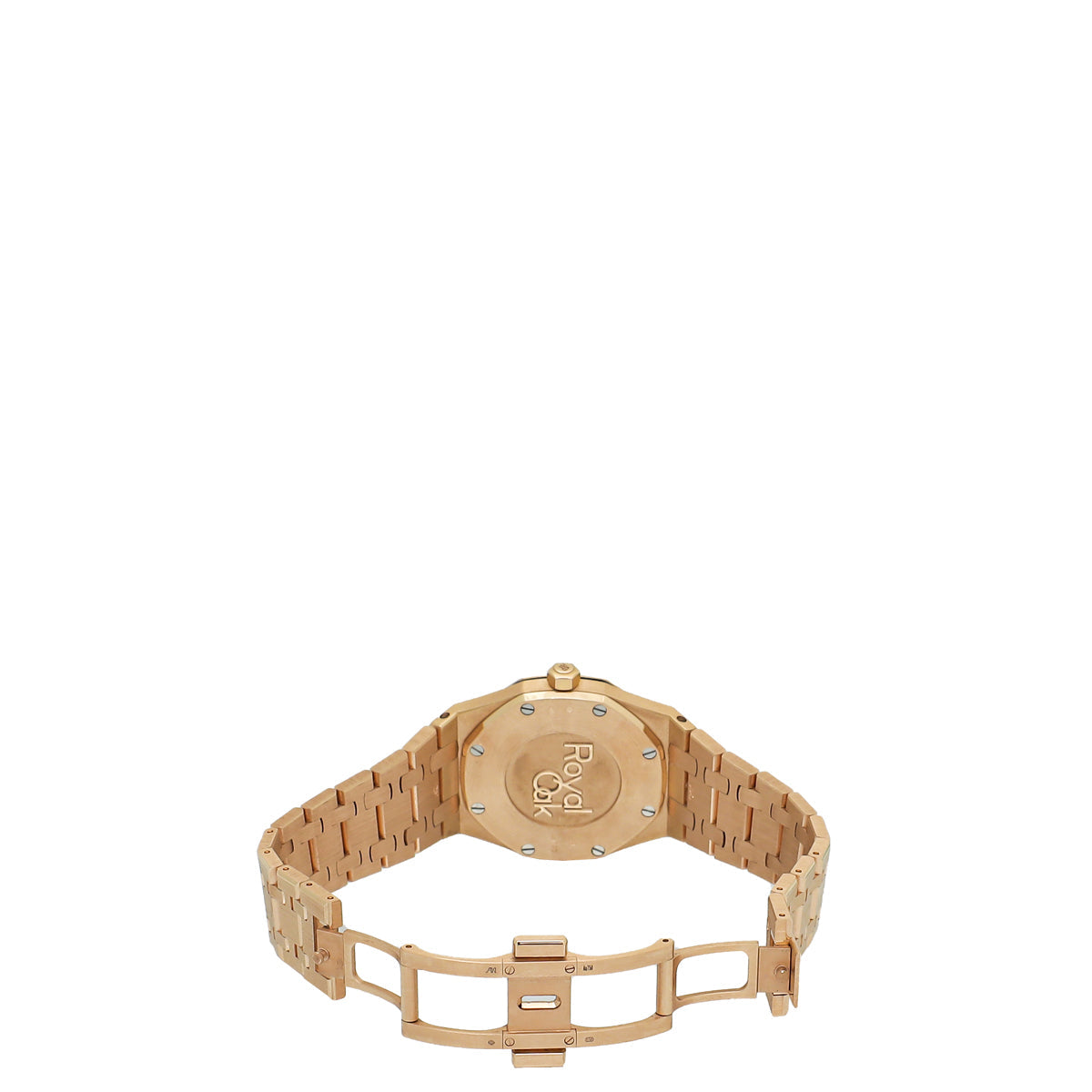 Audemars Piguet 18K Pink Gold Diamond Royal Oak Quartz Movement 33mm Watch