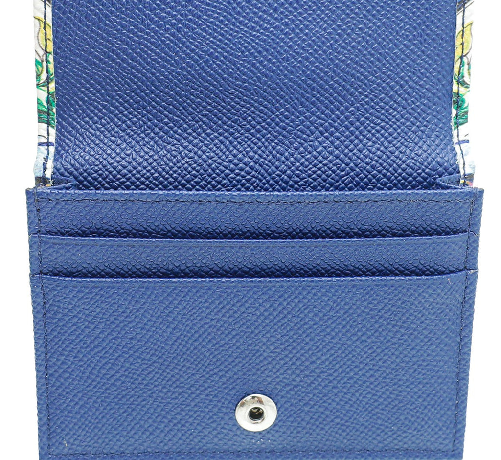 Dolce & Gabbana Multicolor Majolica Print Card Case
