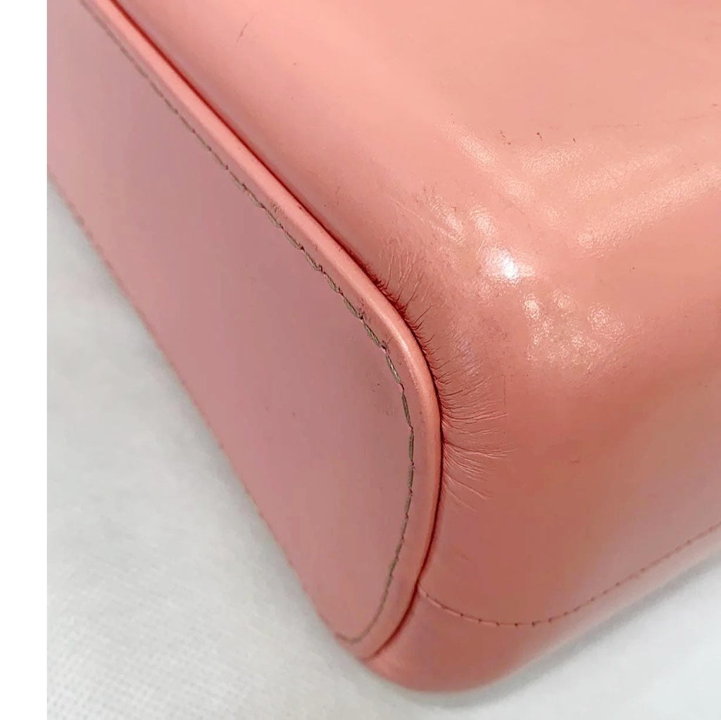 CHANEL Gabrielle Medium Aged Calfskin Leather Shoulder Bag Pink