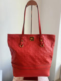 Louis Vuitton Red Citadine PM Tote Empreinte leather