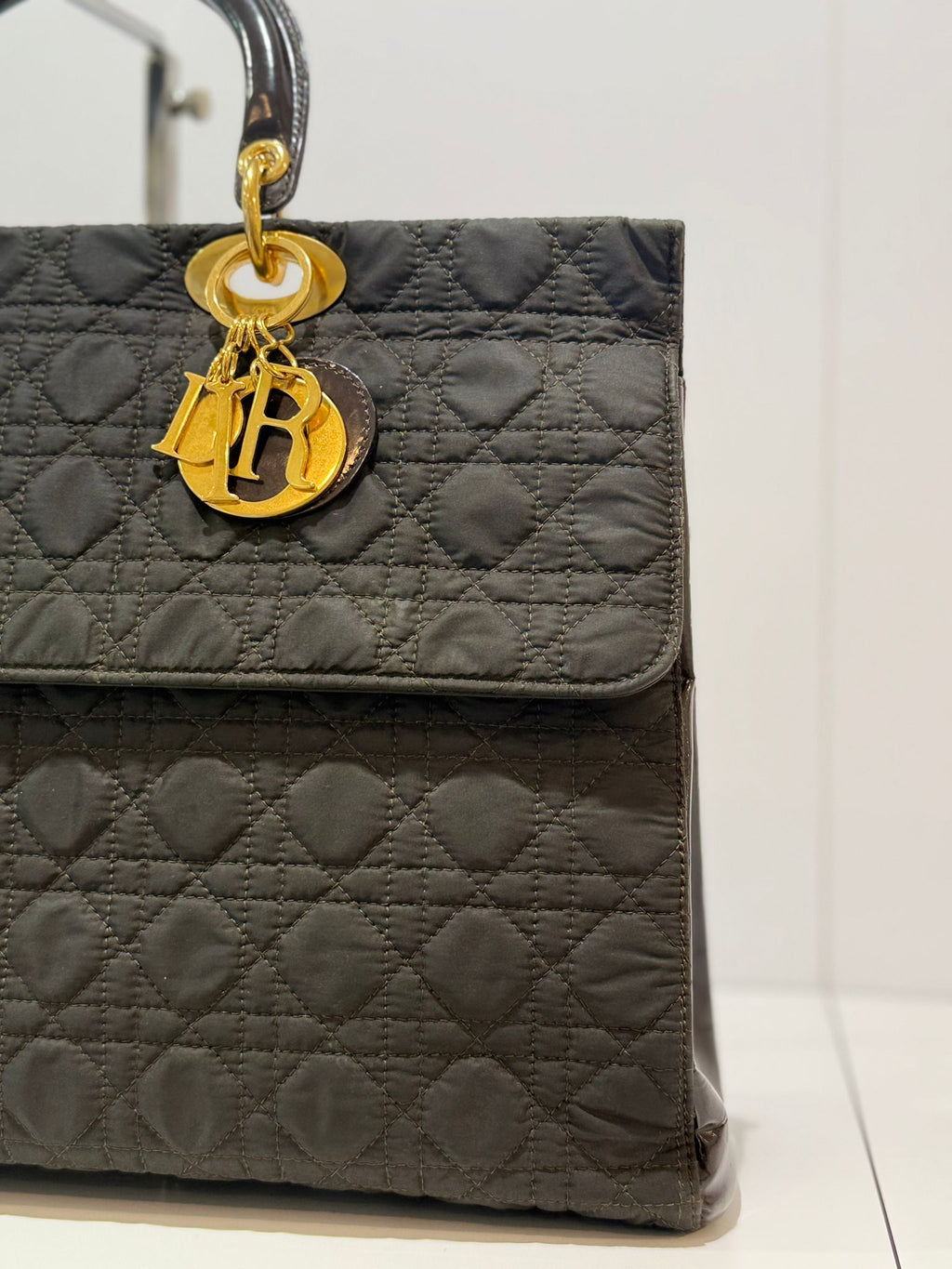 Dior Lady Dior Black Large Cannage two-way Bag 1997