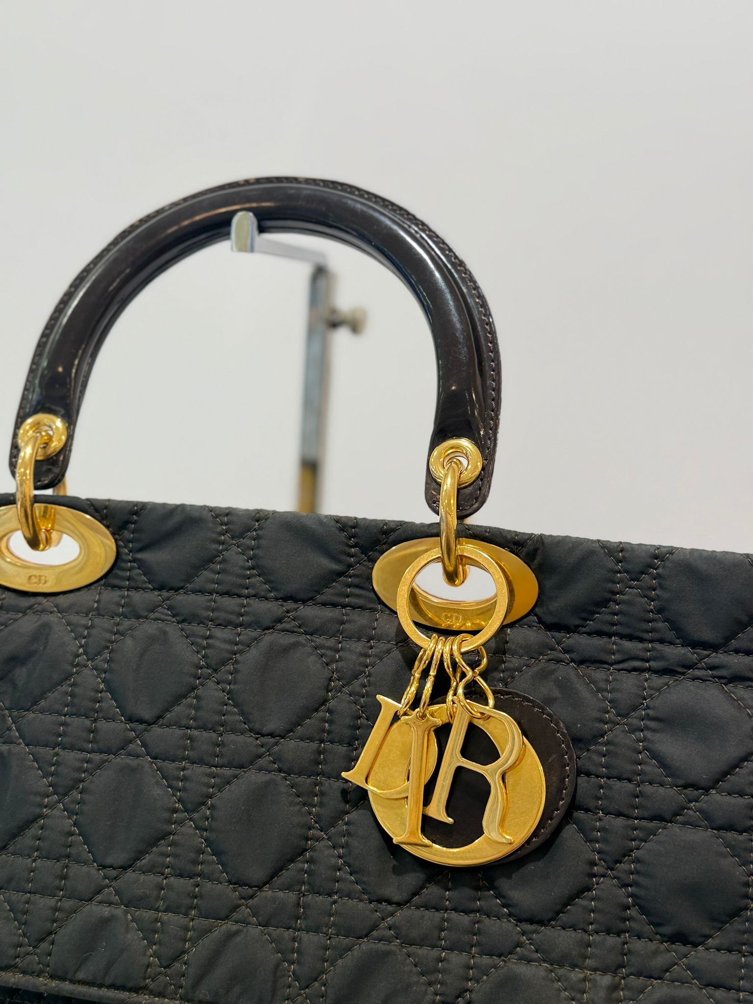 Dior Lady Dior Black Large Cannage two-way Bag 1997