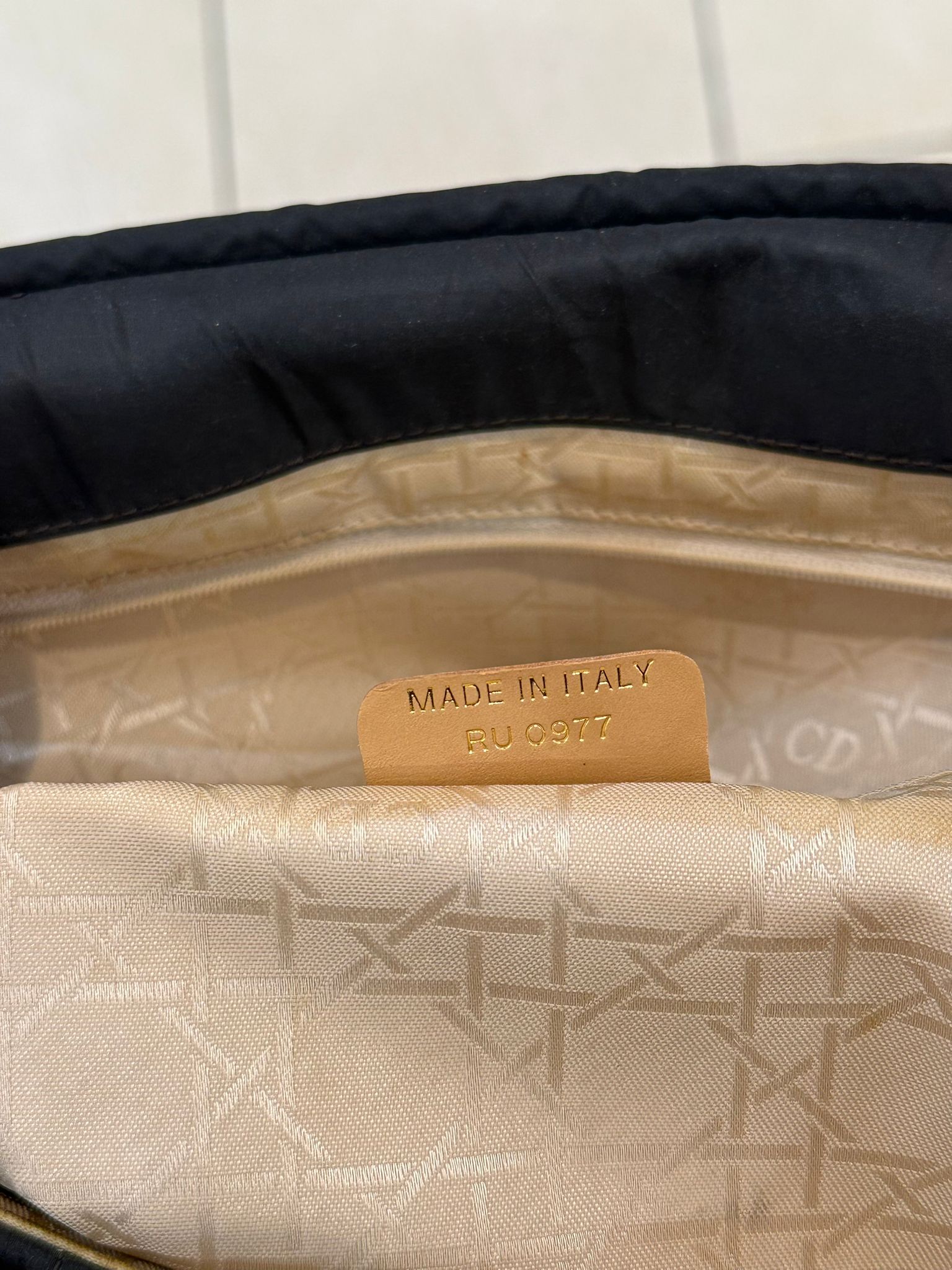 Dior Lady Dior Black Large Cannage two-way Bag 1997