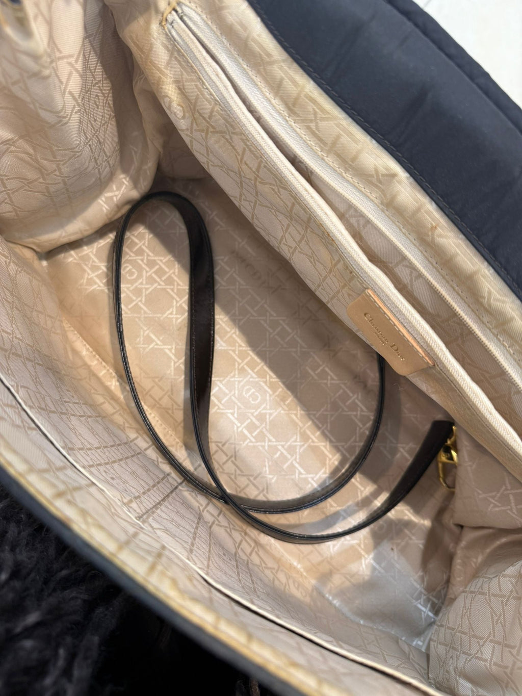 Dior Lady Dior Black Large Cannage two-way Bag 1997