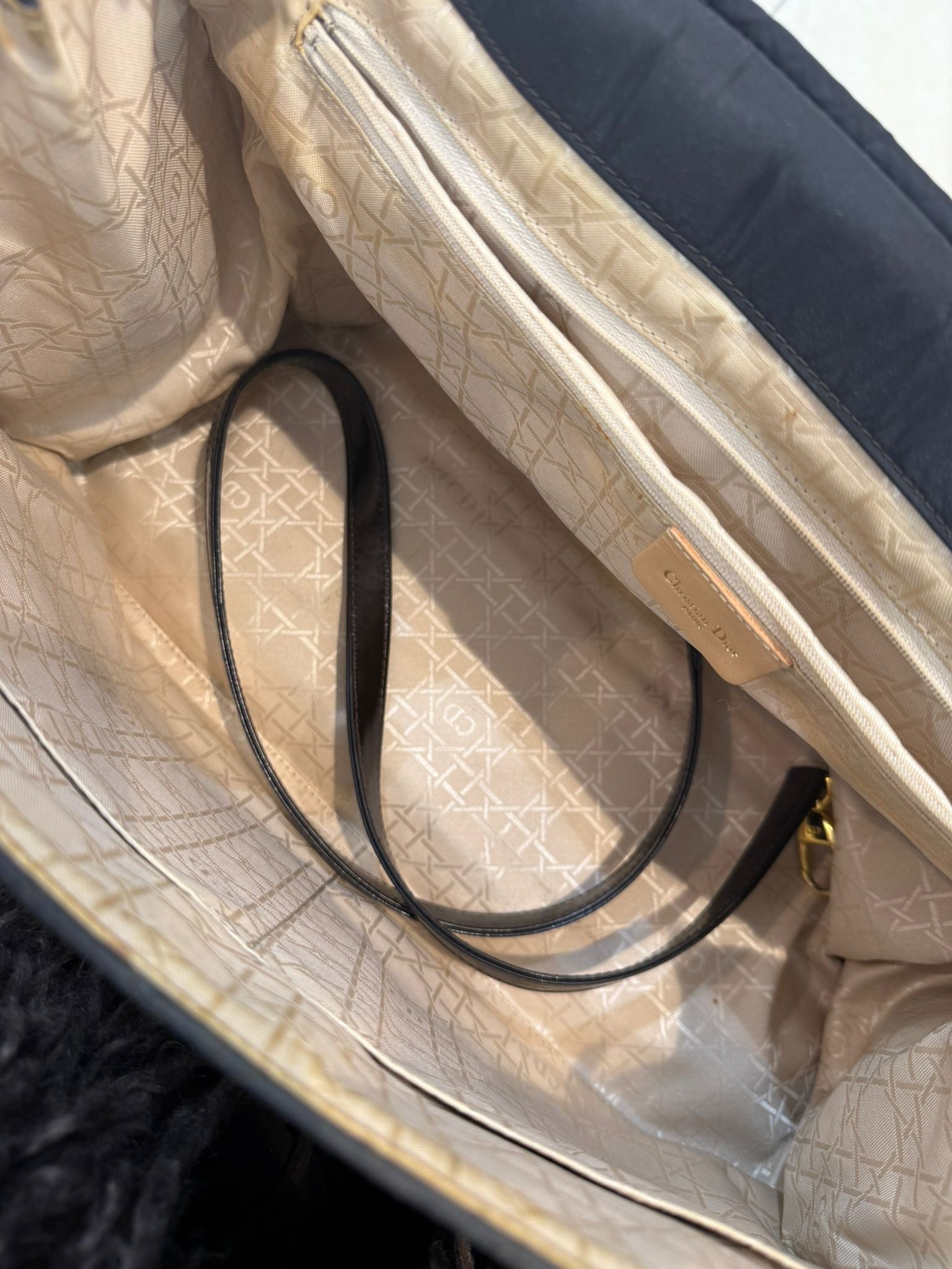 Dior Lady Dior Black Large Cannage two-way Bag 1997