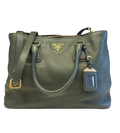 Prada Green Vitello Daino Shopping Tote [Clearance Sale]