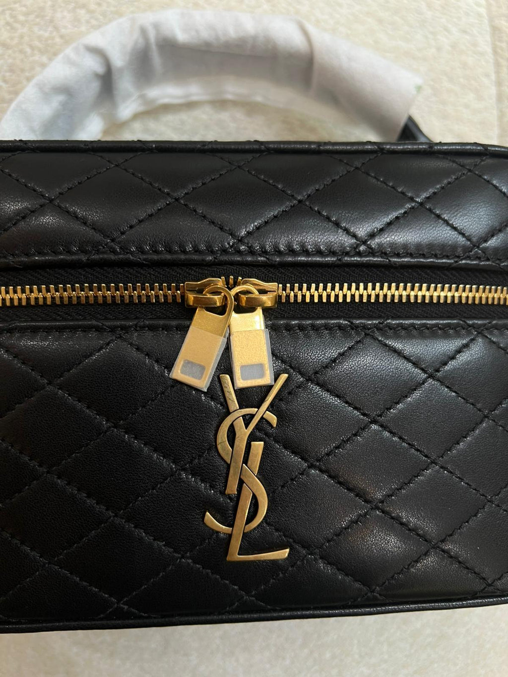 Saint Laurent GABY Vanity Lamb Black