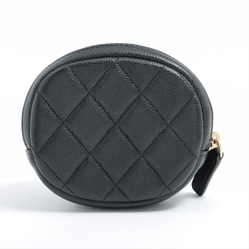 Chanel Caviar Coin Case Black