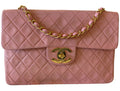 Chanel Vintage 90’s Barbie Pink Lambskin Maxi 24K Gold Hardware