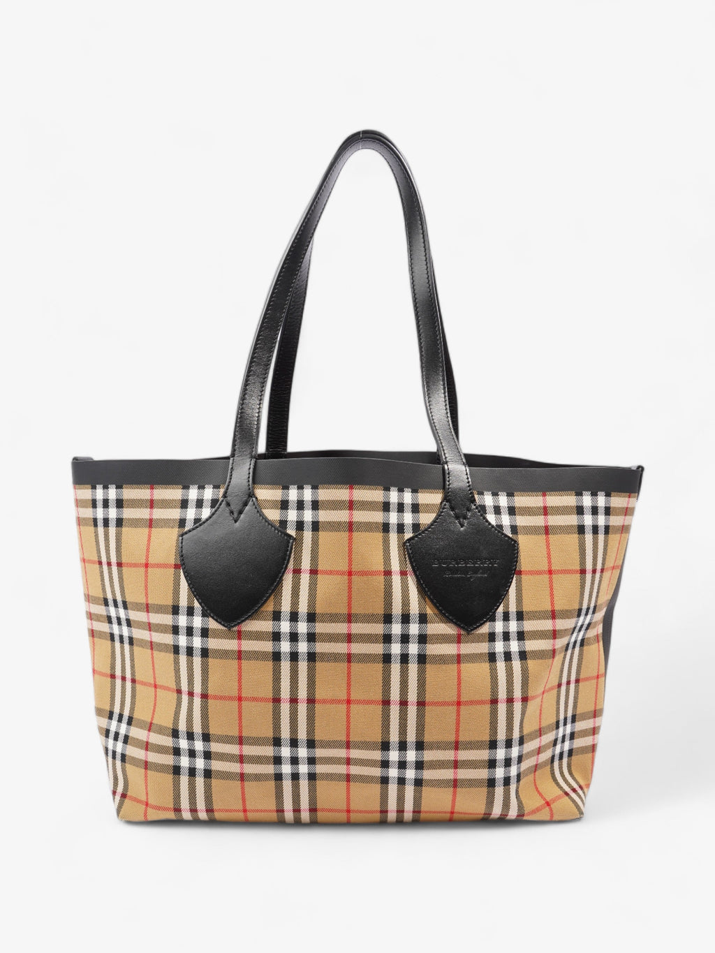 Burberry Reversible Giant Tote Vintage Check Canvas