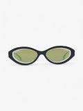 Chanel Oval CC Sunglasses Dark Green Acetate 140mm