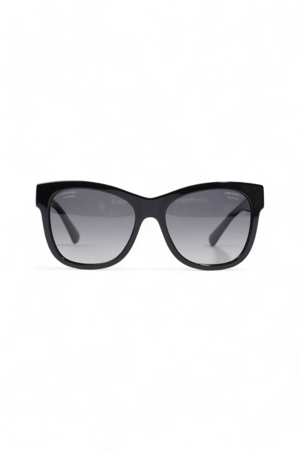 Chanel Polarized Sunglasses Black Acetate 140mm