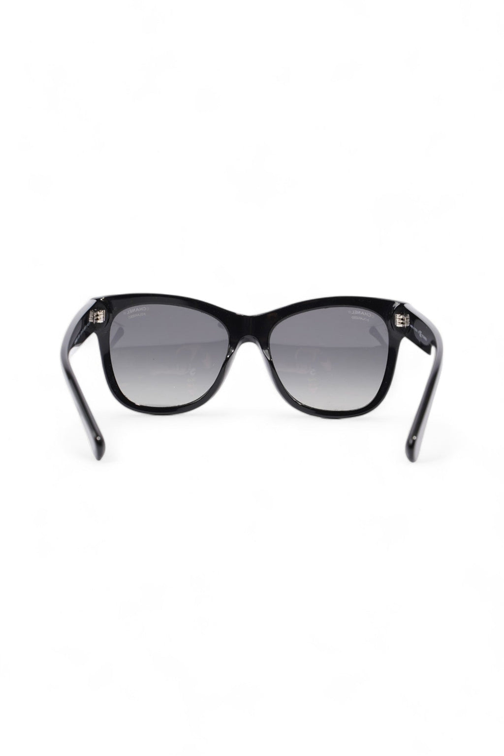 Chanel Polarized Sunglasses Black Acetate 140mm