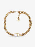 Christian Dior CD Chain Choker Gold Base Metal