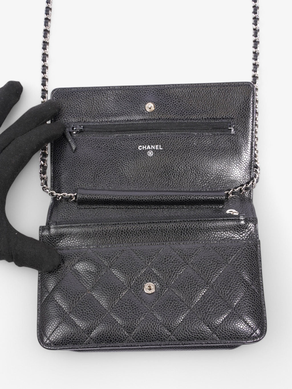 Chanel Wallet on Chain Black Caviar Leather