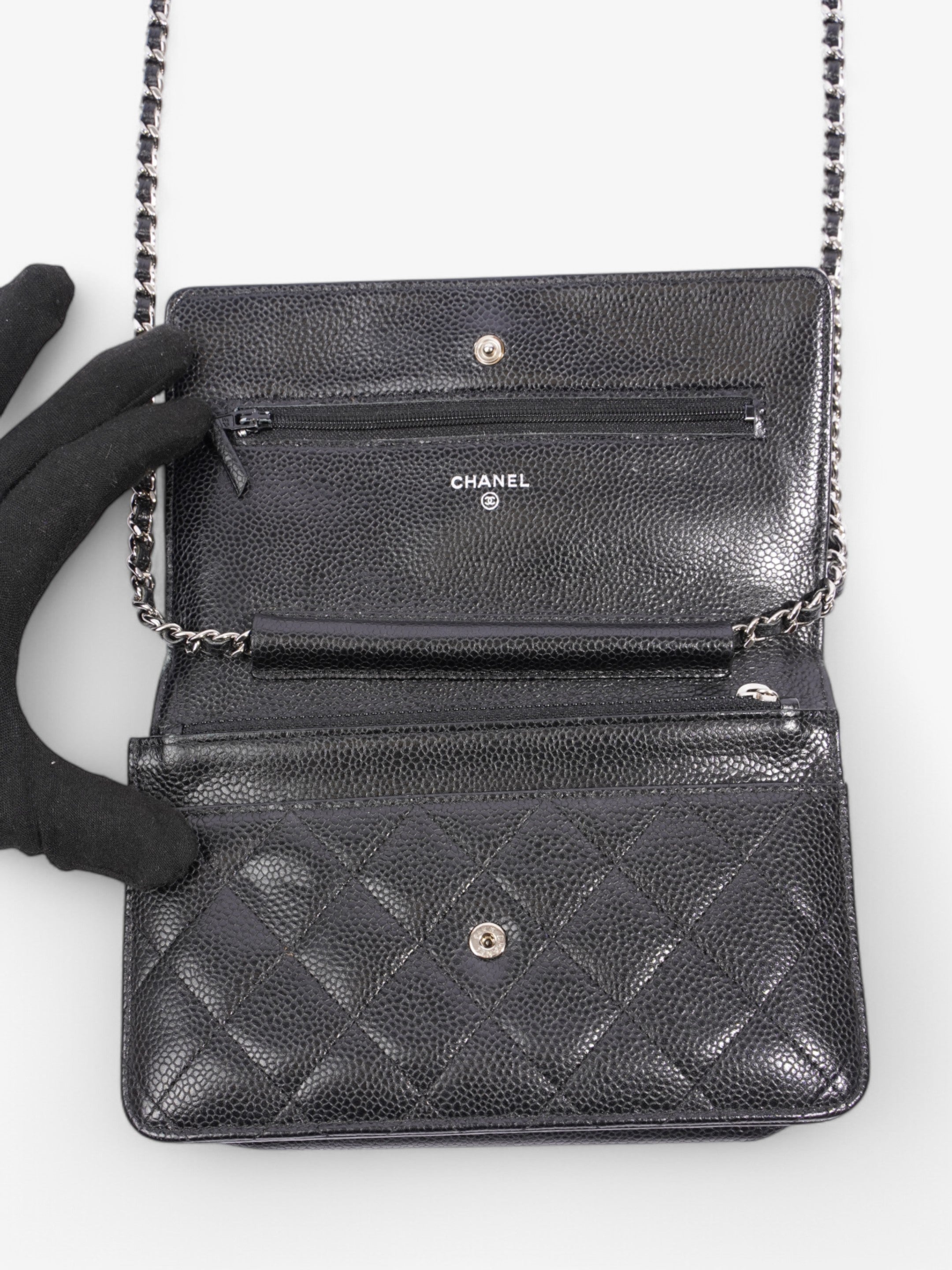 Chanel Wallet on Chain Black Caviar Leather