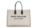 Saint Laurent Large Beige Canvas Rive Gauche Tote