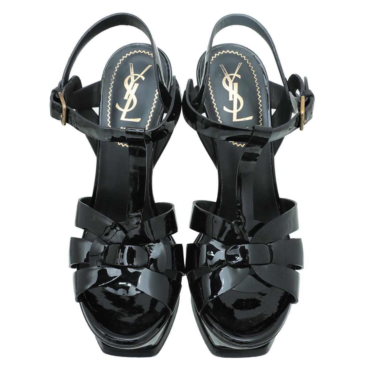 YSL Black Tribute Sandal 36