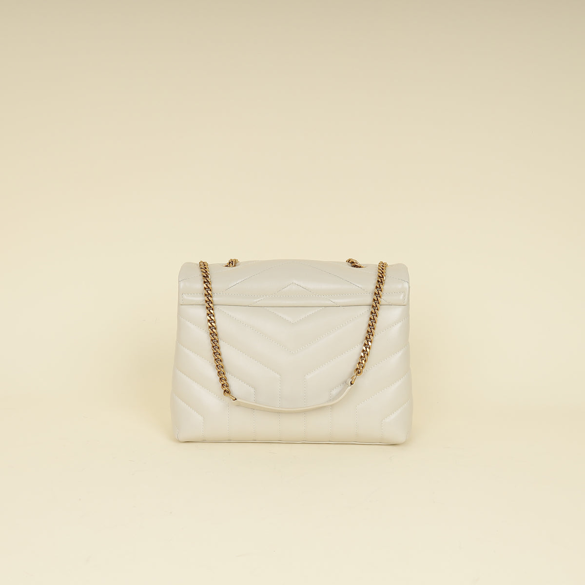 YSL Blanc Vintage Loulou Small Shoulder Bag