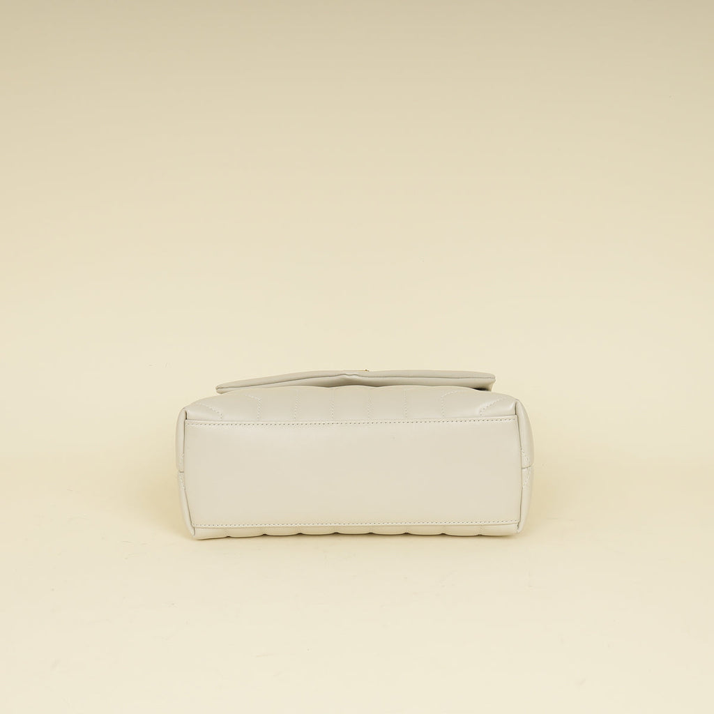 YSL Blanc Vintage Loulou Small Shoulder Bag