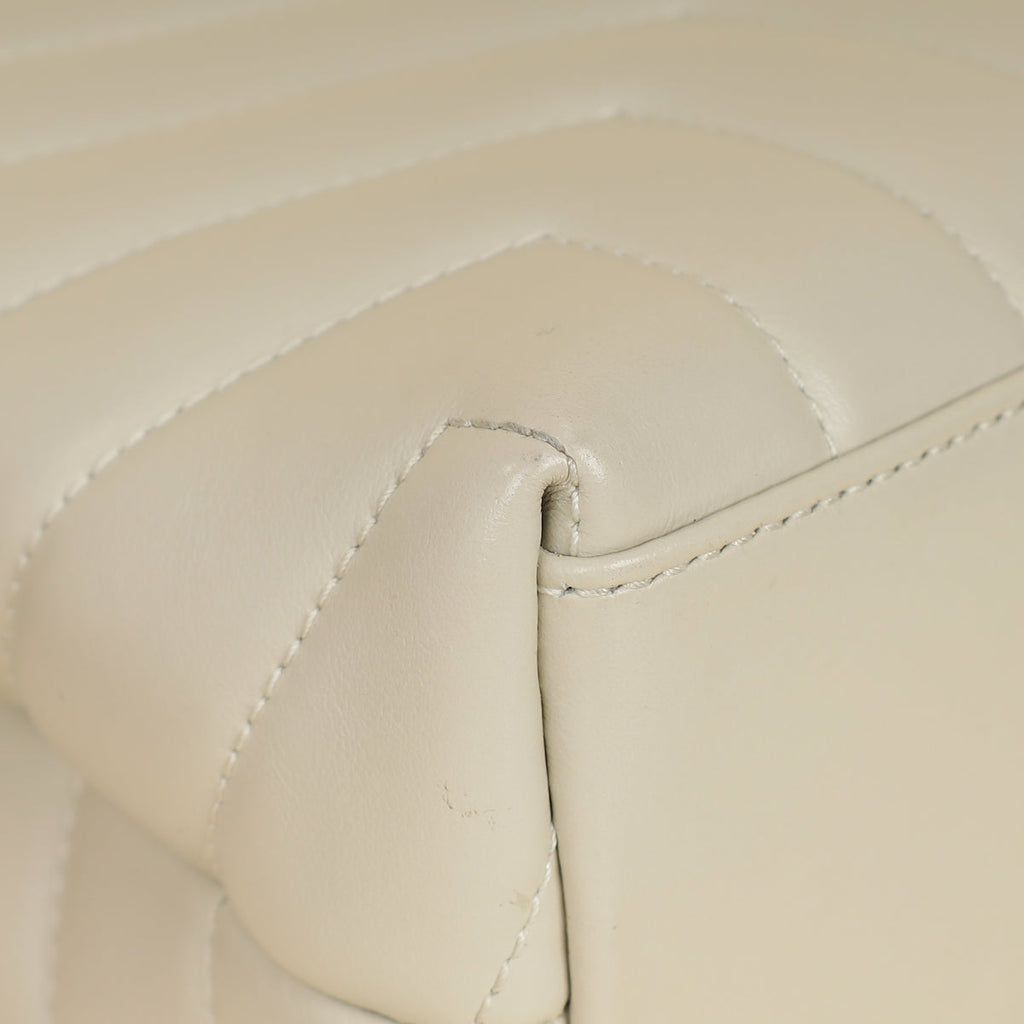 YSL Blanc Vintage Loulou Small Shoulder Bag