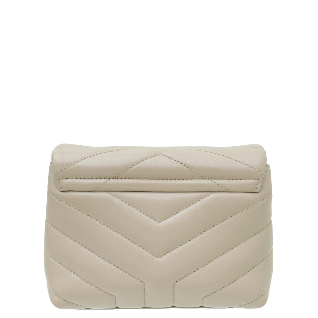 YSL Beige Loulou Toy Shoulder Bag