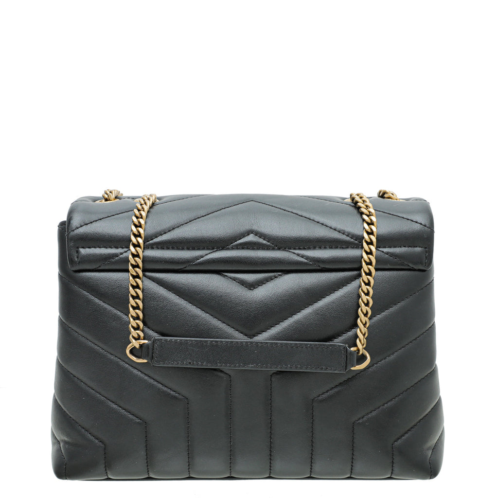 YSL Black Loulou Small Flap Bag