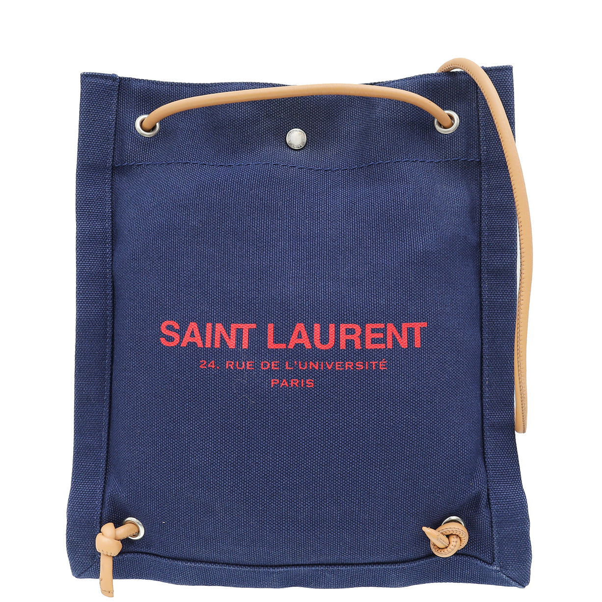 YSL Blue Universite Flat Crossbody Bag