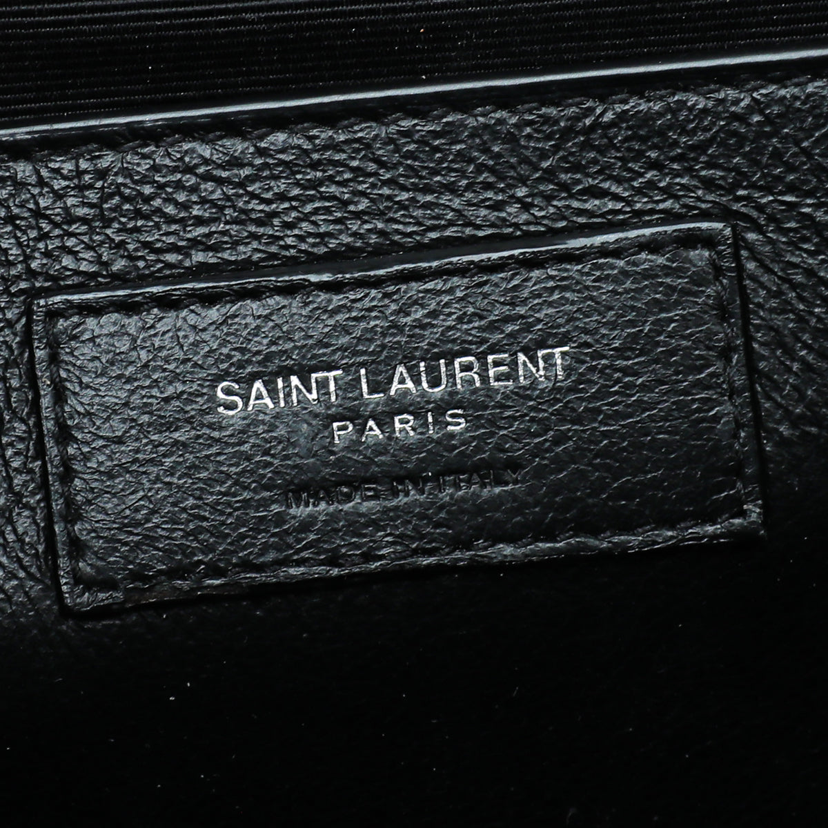 YSL Black Monogram Envelope Mix Quilted Medium Bag