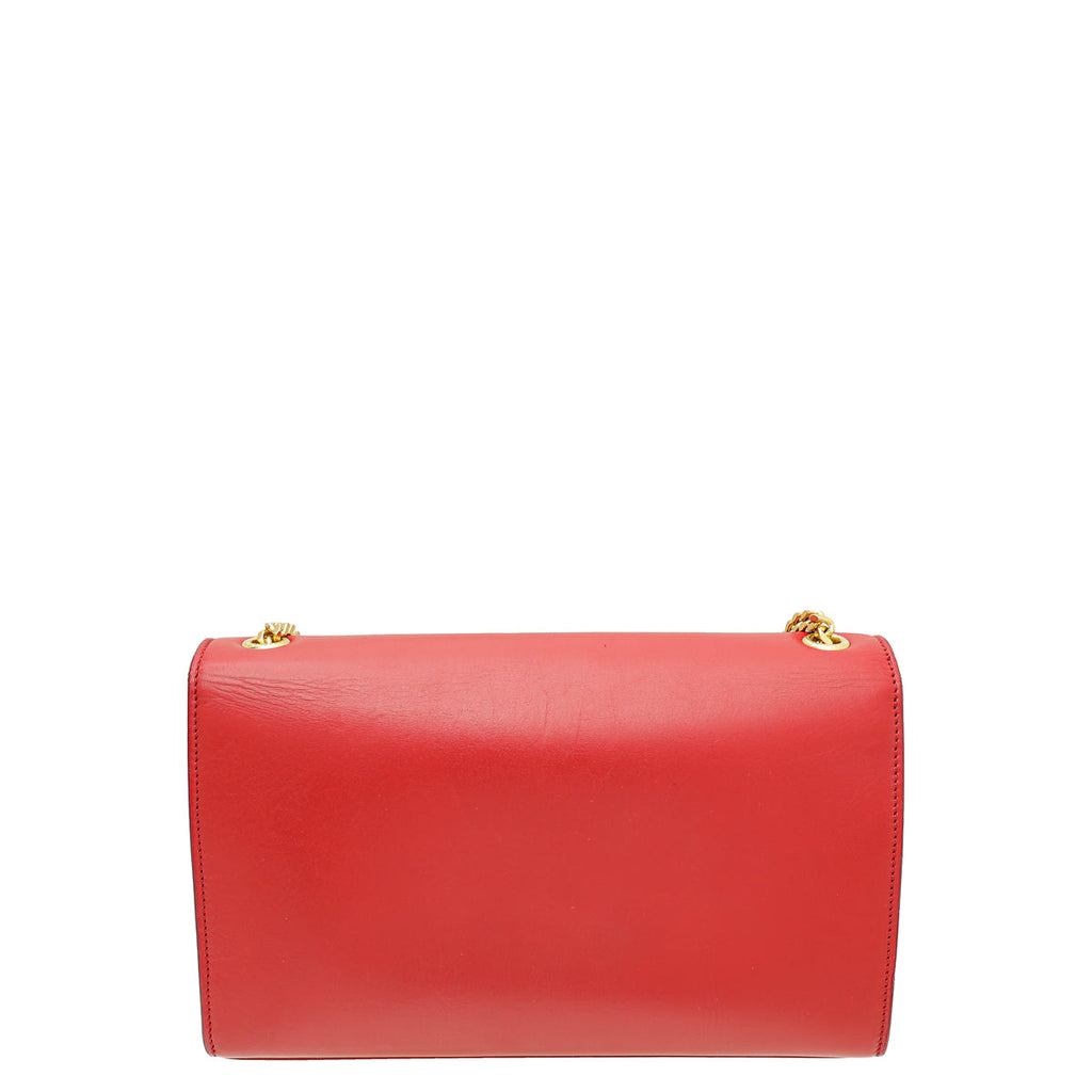 YSL Red Kate Tassel Medium Chain Shoulder Bag