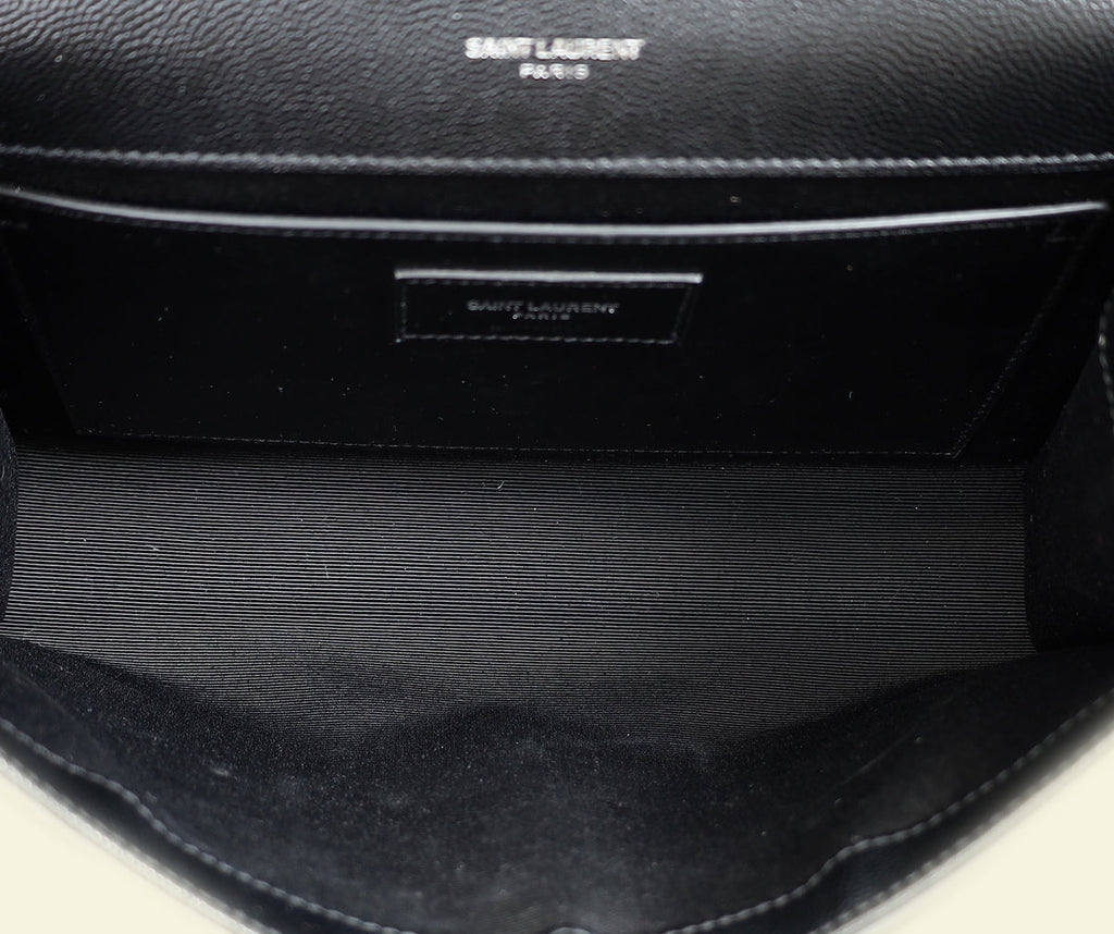 YSL Black Kate Chain Medium Shoulder Bag
