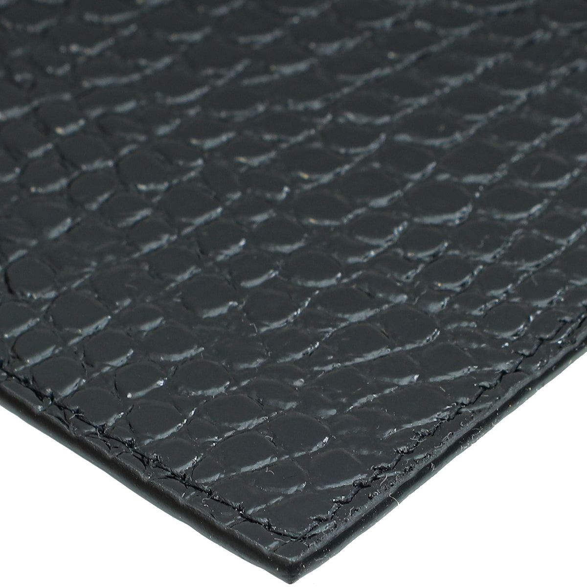 YSL Croco Embossed Uptown Pouch