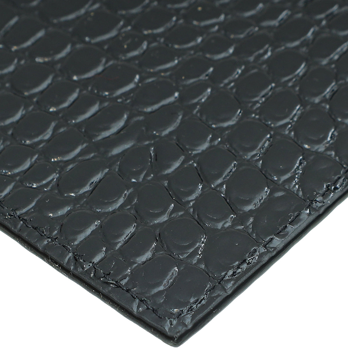 YSL Croco Embossed Uptown Pouch