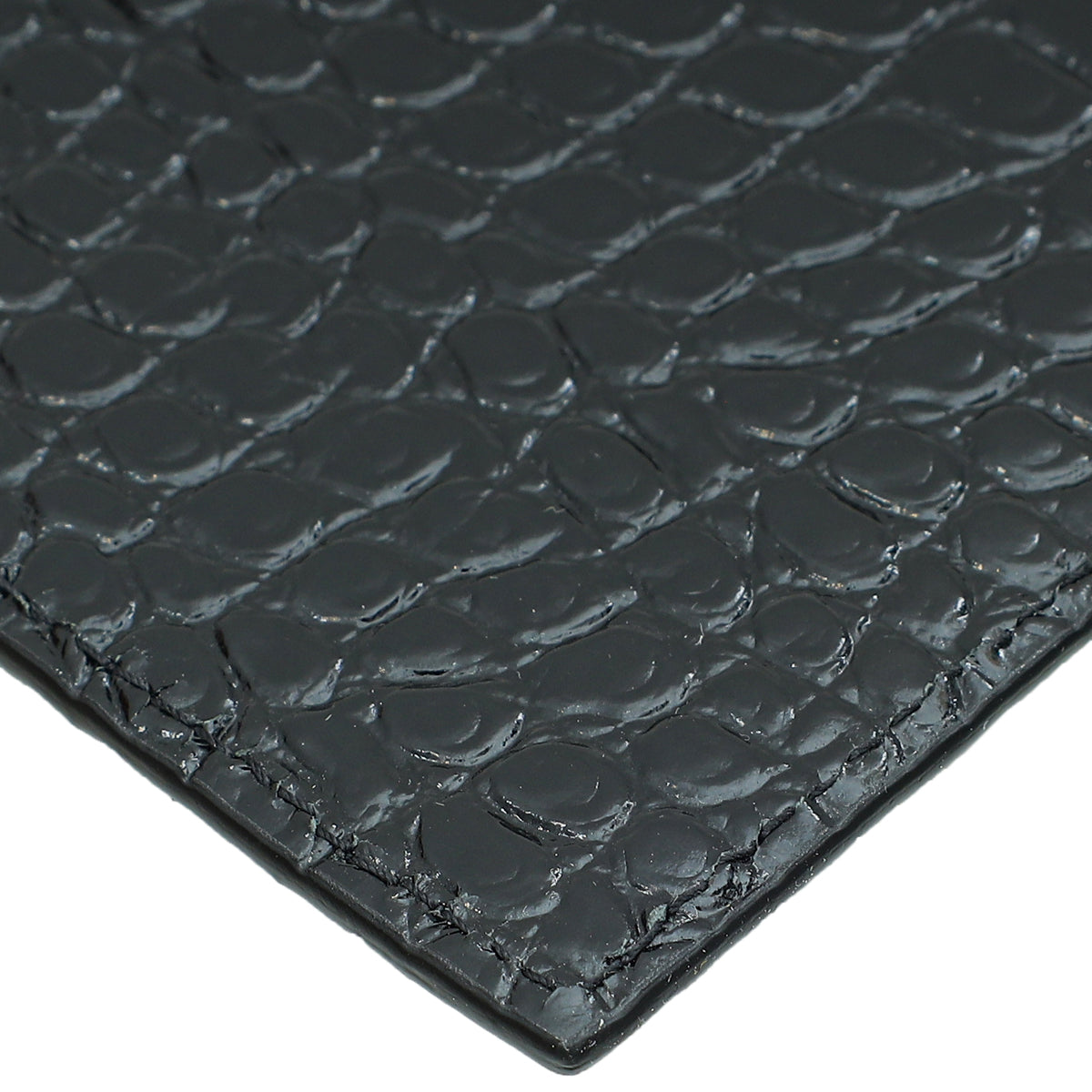 YSL Croco Embossed Uptown Pouch