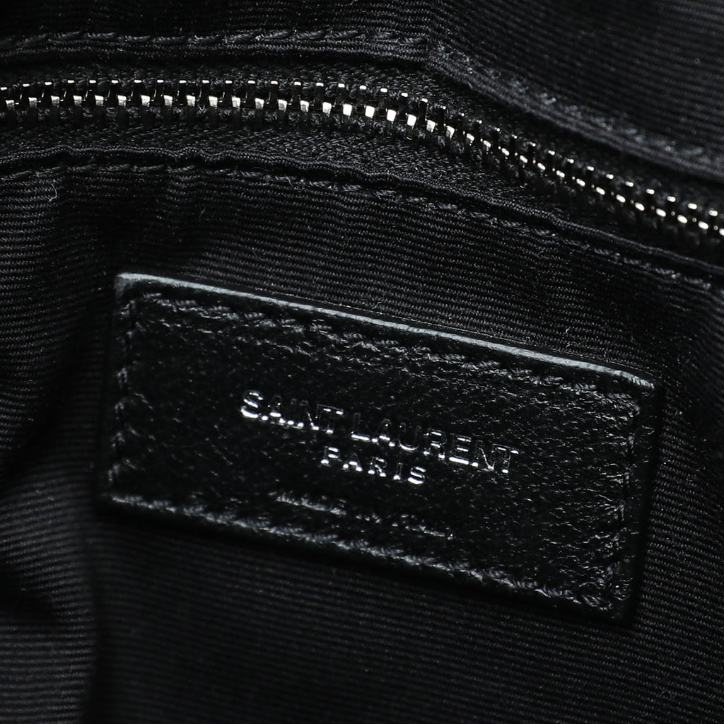 YSL Black Loulou Medium Flap Chain Bag