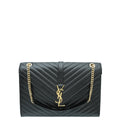 YSL Black Monogram Satchel Large Bag