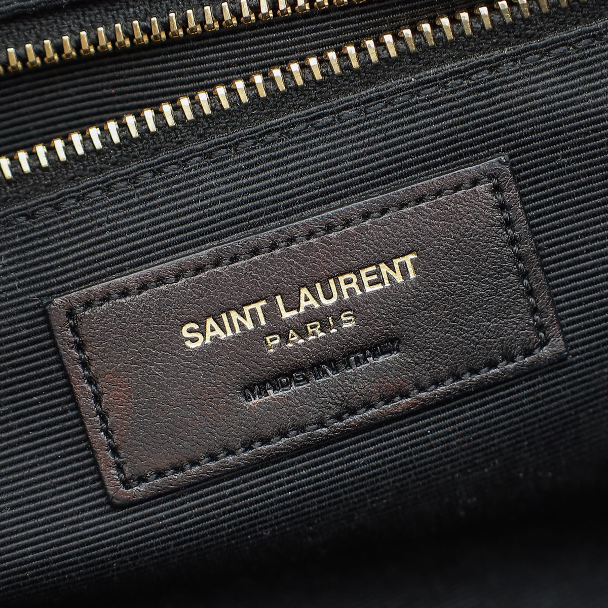 YSL Burgundy Monogram Chevron Envelope Large Satchel Bag