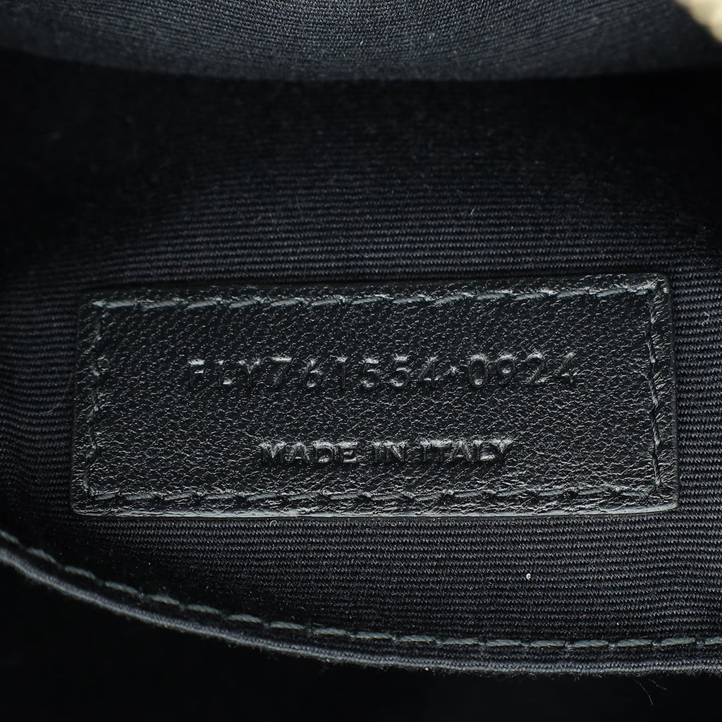 YSL Black Monogram Quilted Lou Camera Bag